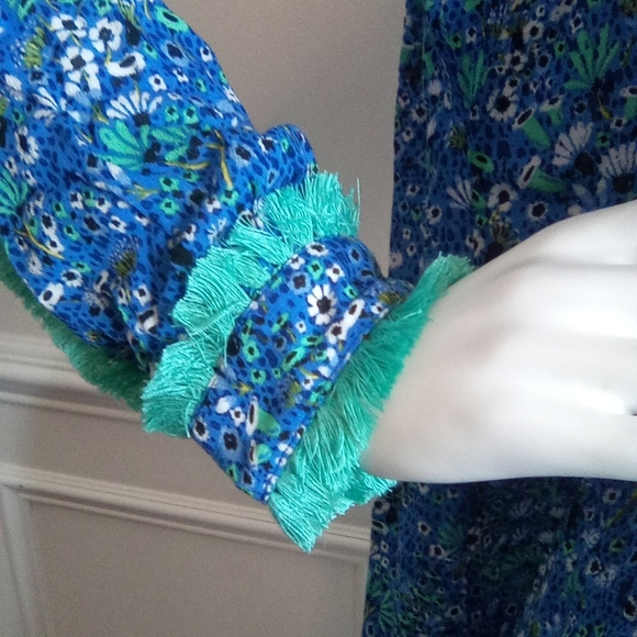 Poupette St. Barth Fringe Long Sleeve Dress - Picture 5 of 16